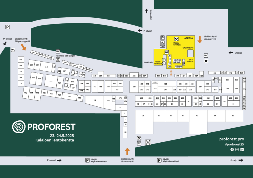 Proforest 2025 kartta